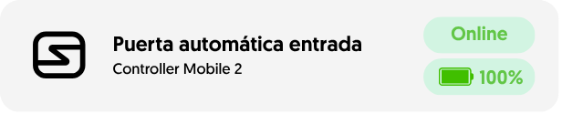 Estado Online con nivel de batería