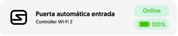 Estado Online con nivel de batería