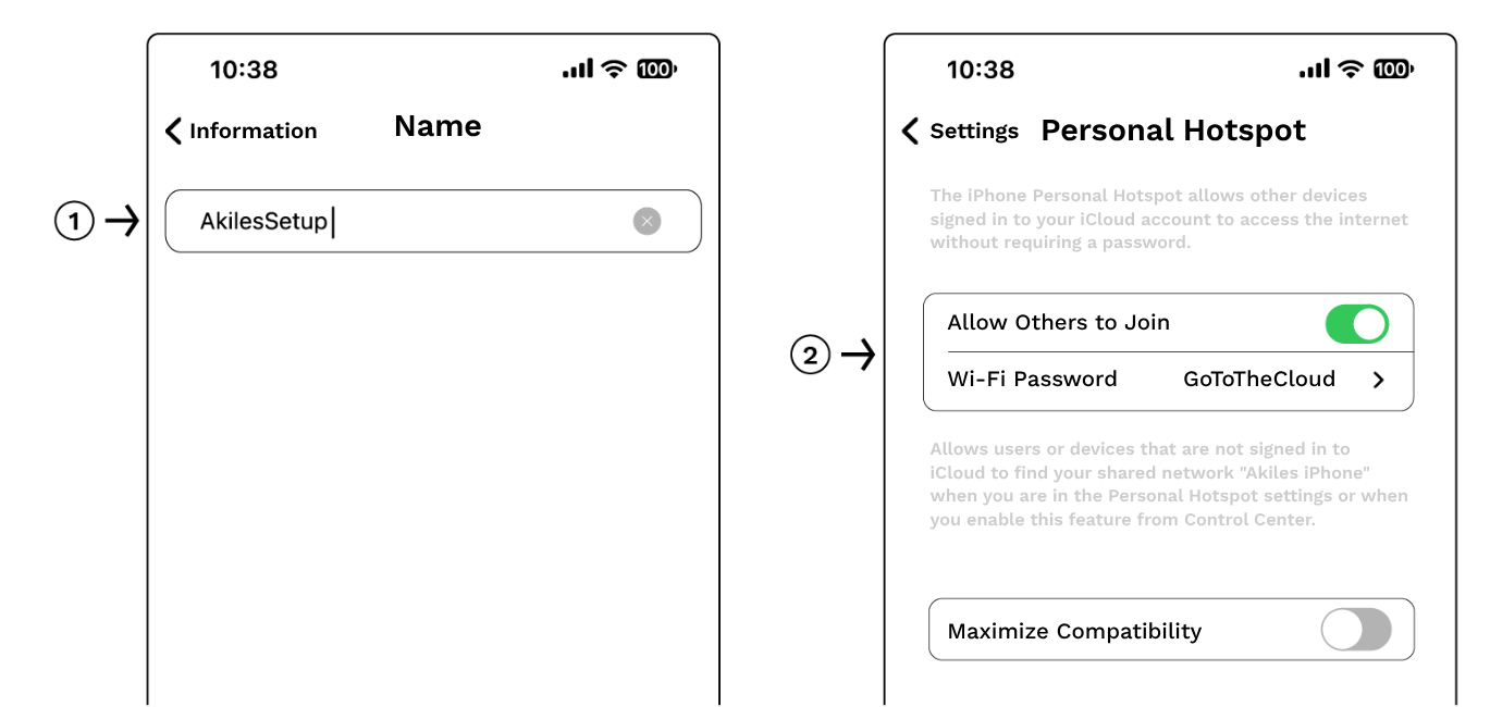 iOS example